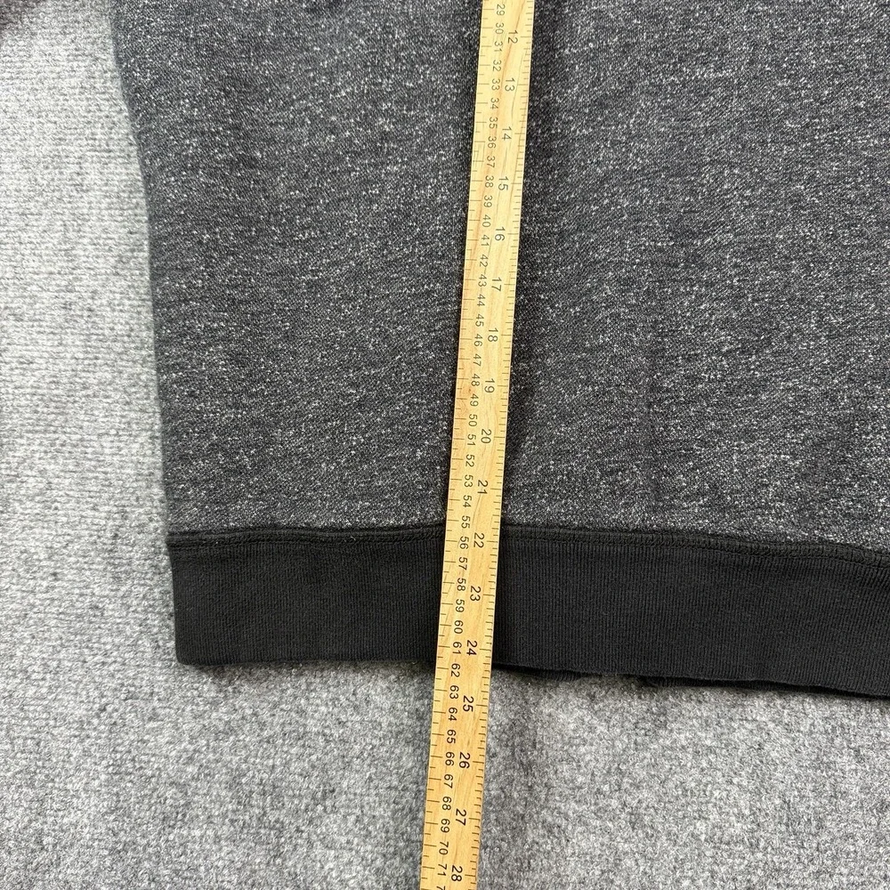 Aeropostale Sherpa Lined Hoodie Adult Small Full Zip Gray Black Heathered